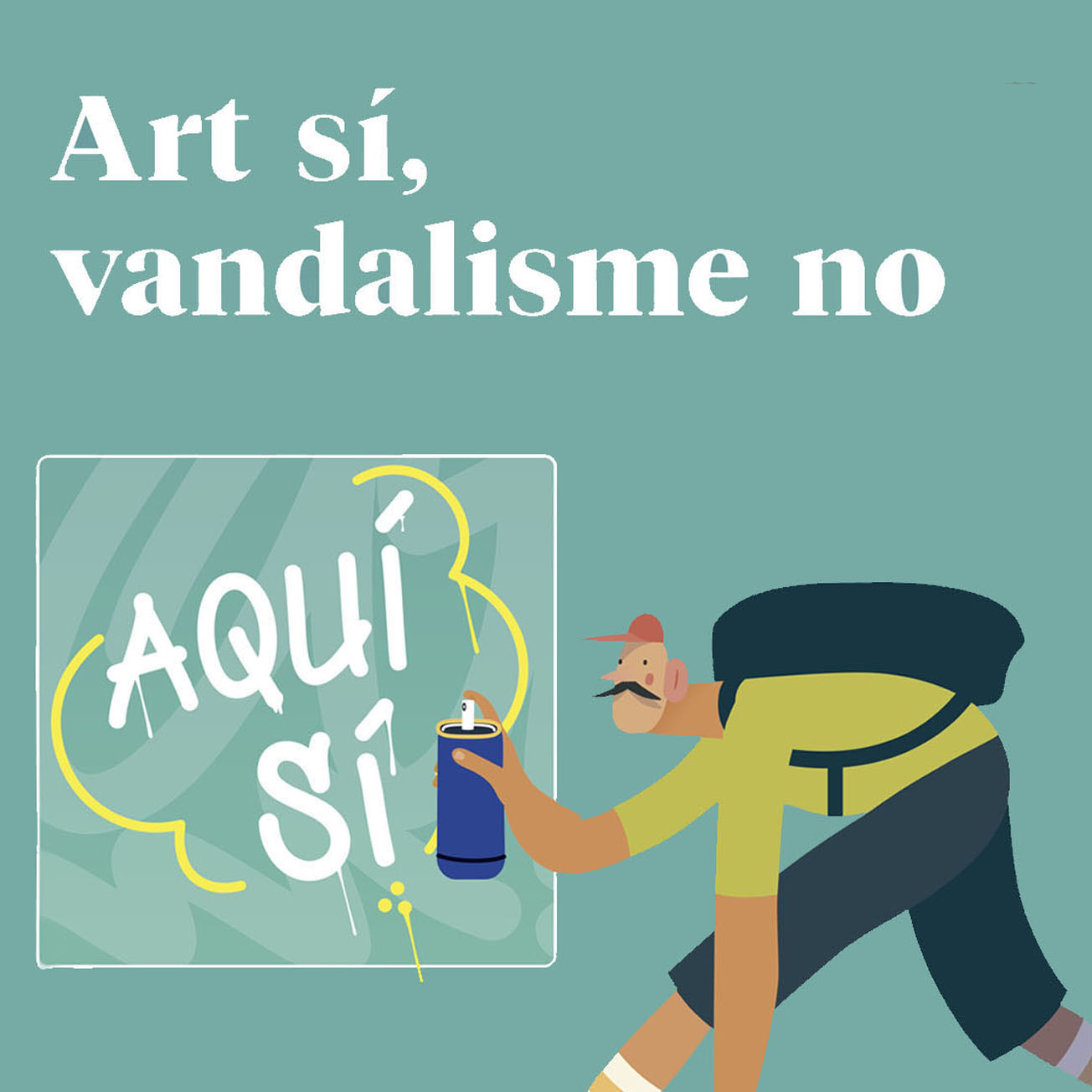 «Art sí, vandalisme no» és el lema de la nova campanya de civisme de l’Ajuntament de Quart