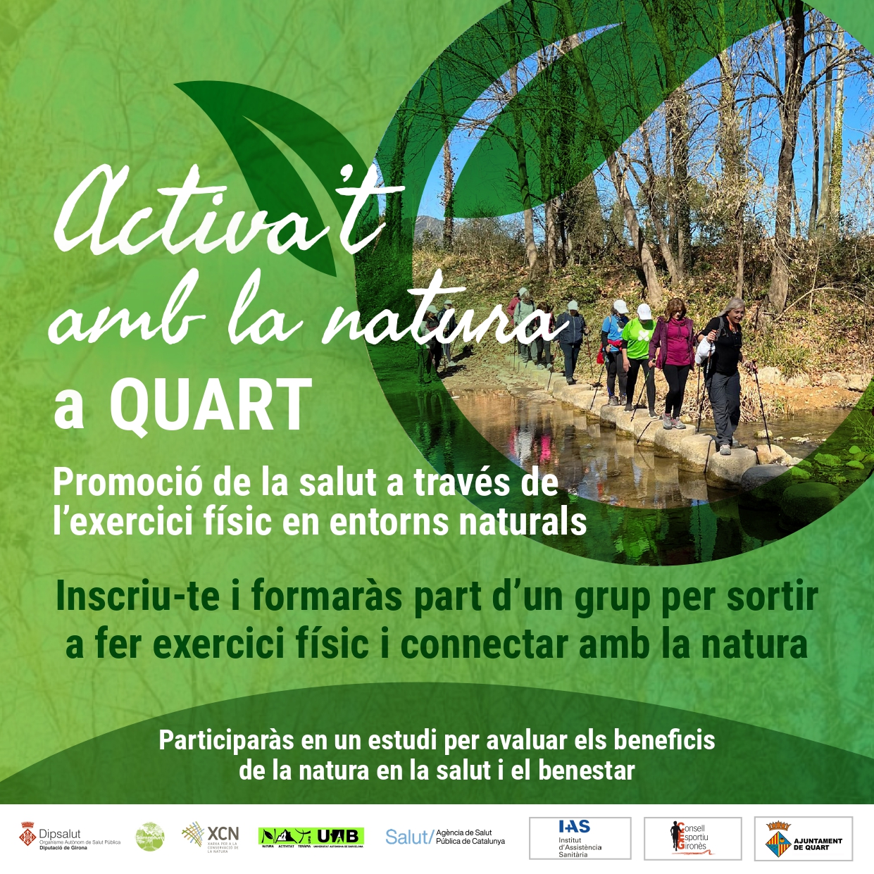 Quart, municipi escollit per la prova pilot d’«Activa’t amb la natura» al Gironès